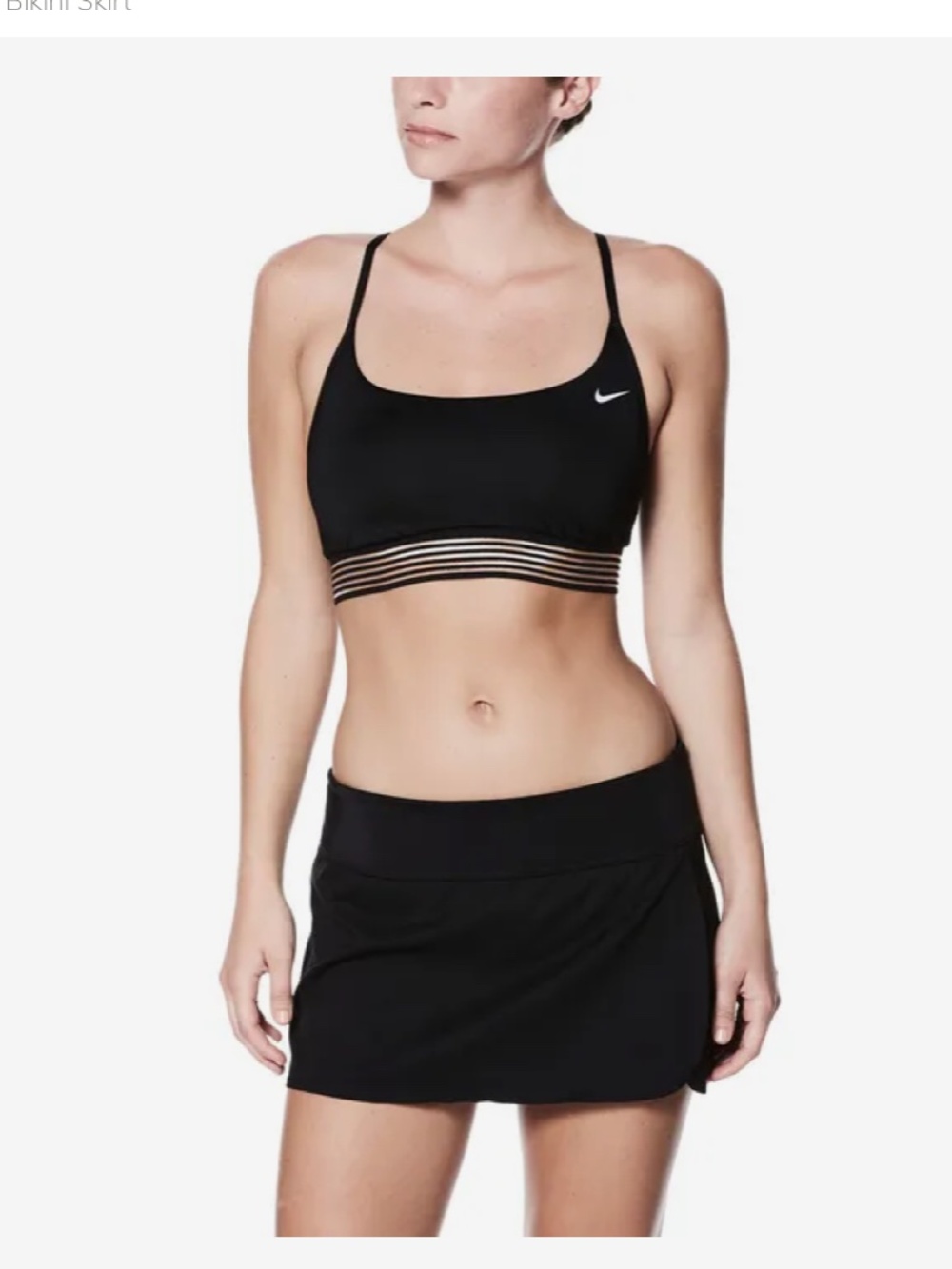 Nike Women's SWIM Bikini SKIRT (Black, Small)